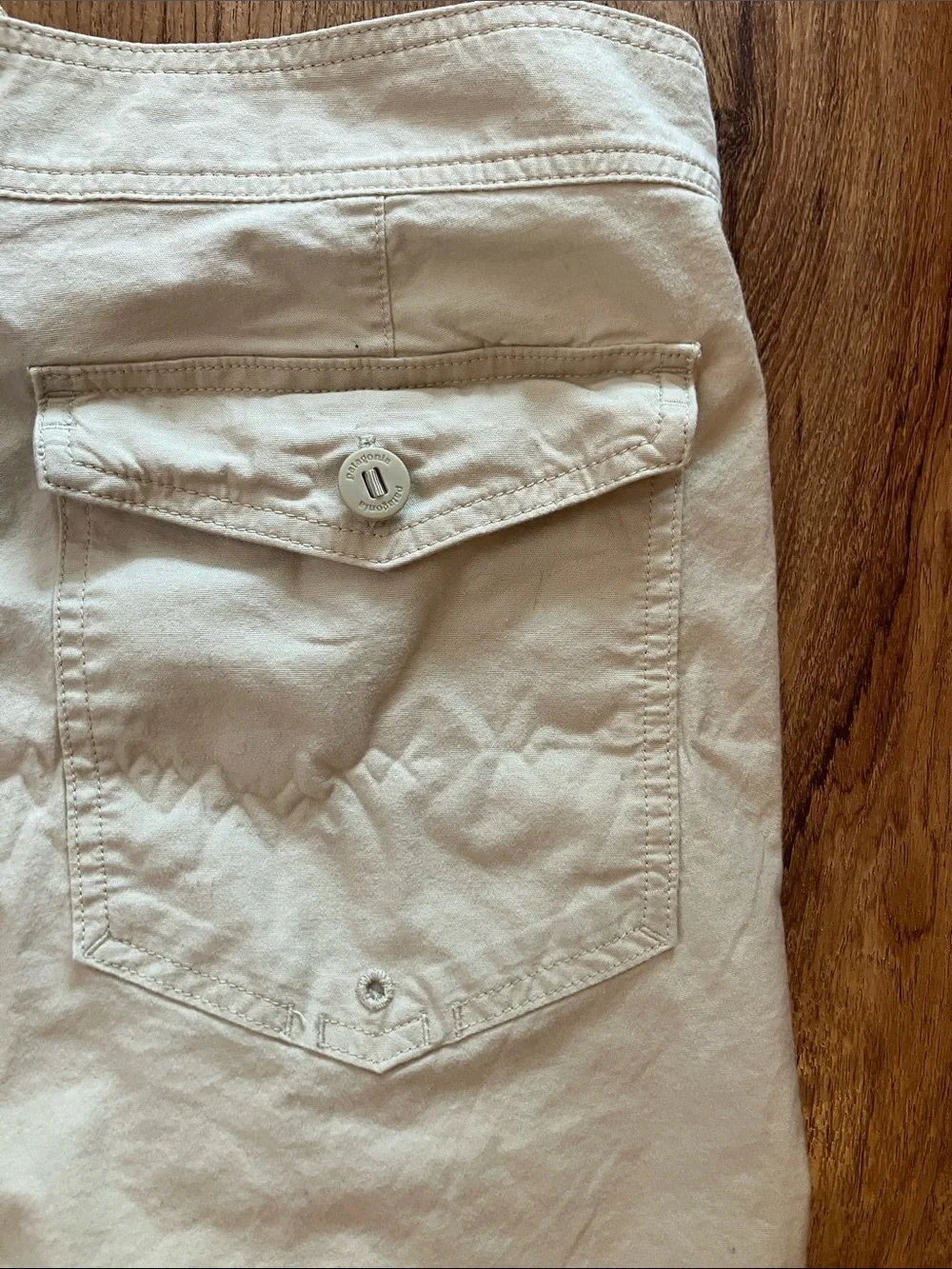 Cream cotton board adventure Shorts - Drawstring and zip Patagonia gorpcore 38